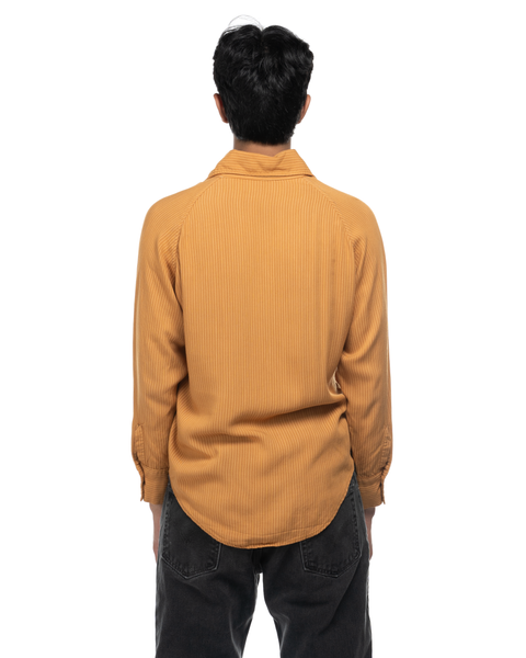 1950s Rayon Raglan-Sleeve Button-Up