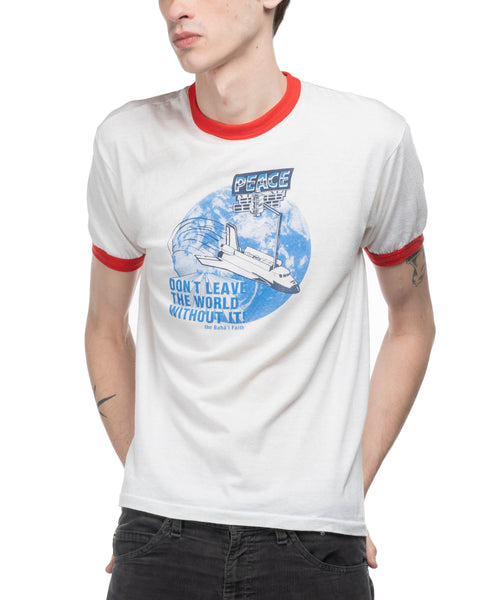 1980s Peace in Space Ringer Tee
