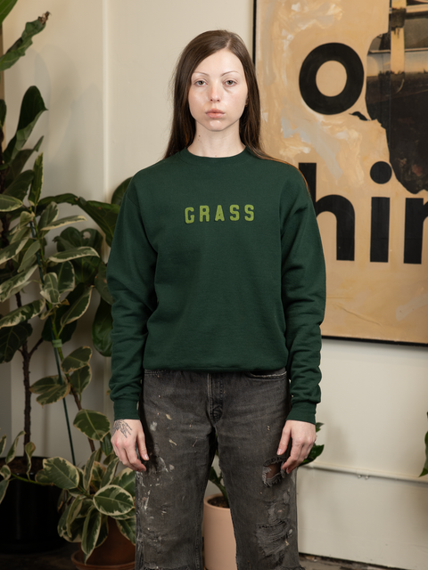 1980s Grass Embellished Crewneck