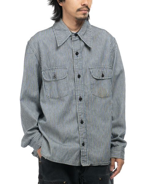 1980s Hickory Stripe CPO Shirt