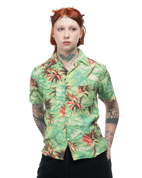 60's Rayon Aloha Shirt - Small