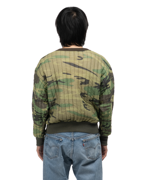 1970s Quilted Camo Crewneck