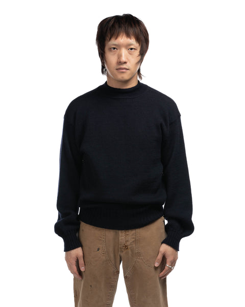 70’s USN Mock Neck Deck Sweater - Large