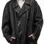 40's Creepy Leather Jacket - Medium