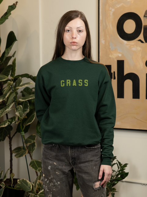 1980s Grass Embellished Crewneck