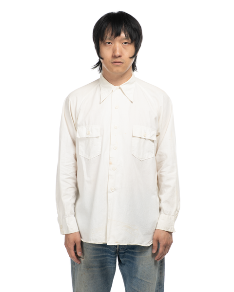 1950s Chain-Stitched Cotton Shirt