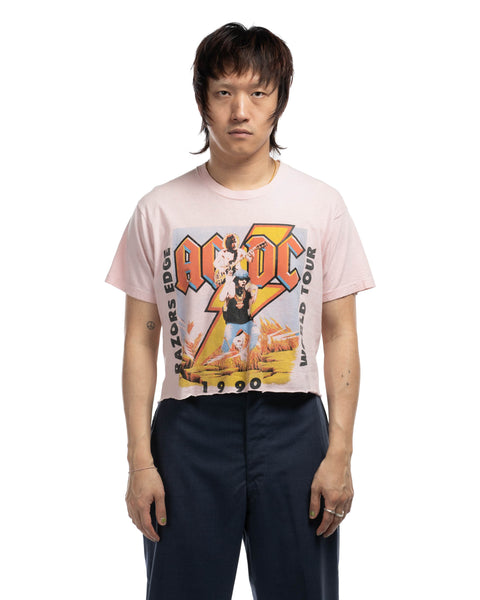 90's Cropped AC/DC Tee - Large