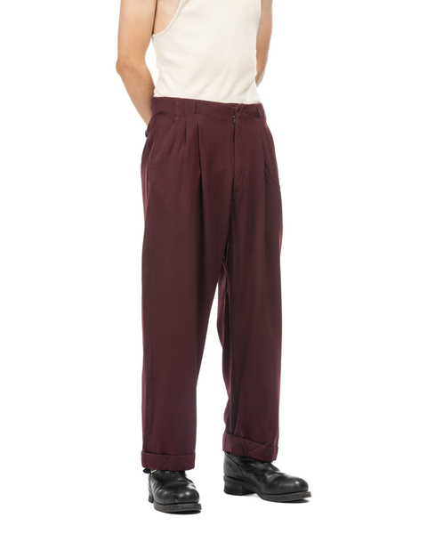1950s Pleated Gabardine Trousers
