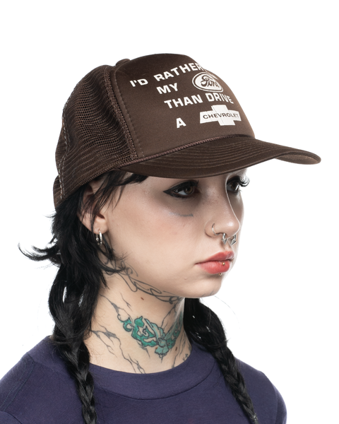 1980s Push a Ford Trucker Hat