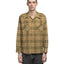 60's Plaid Wool Shirt - XL