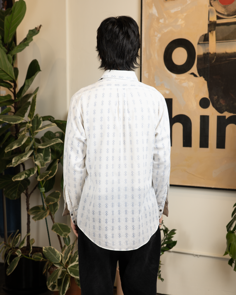 1960s Patterned Button-Up Shirt