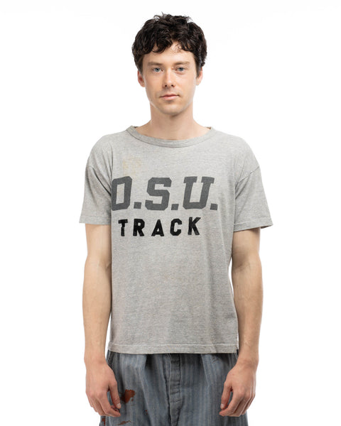 70's Champion OSU Track Flock Print Tee - XL