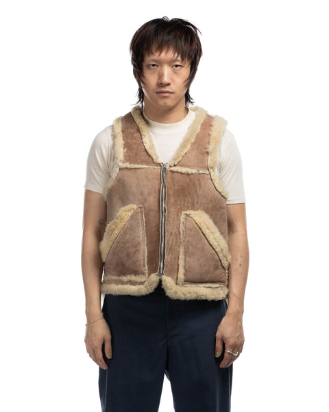 70's Shearling Vest - Medium