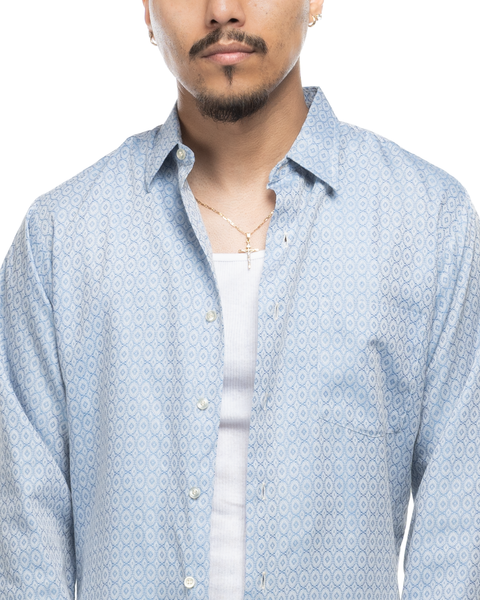 1960s Textured Pattern Shirt