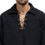60's Raw Hide Lace Shirt - Large