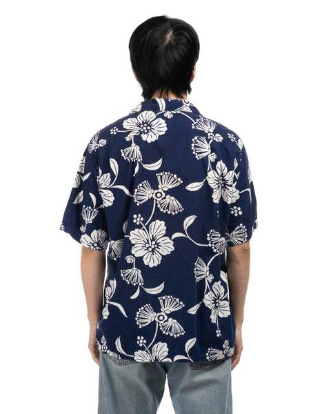 1960s Floral Print Aloha Shirt