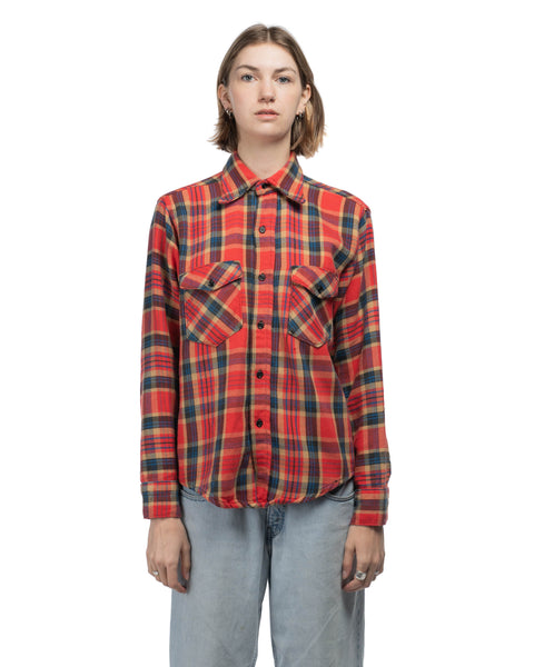 70's Cotton Flannel Shirt - Medium