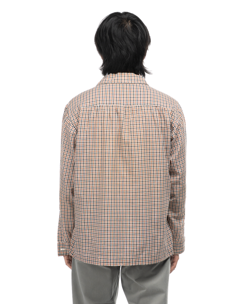 1950s Plaid Loop-Collar Shirt