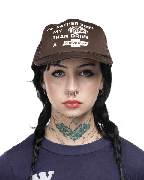 1980s Push a Ford Trucker Hat