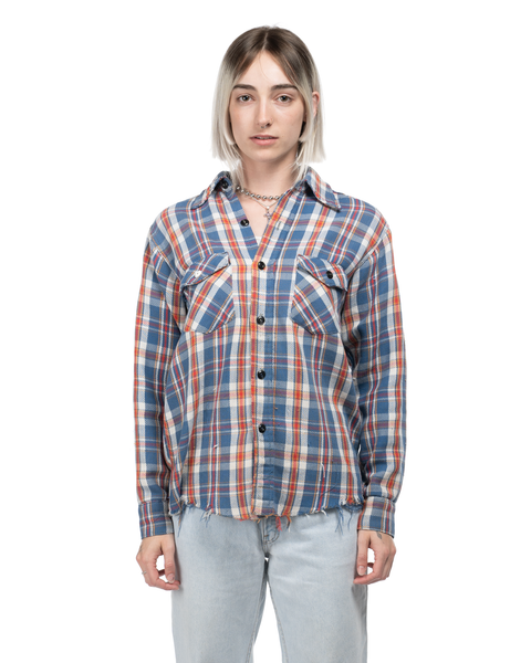 1960s Plaid Cotton Flannel