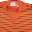 60's Orange Striped Pullover - Small