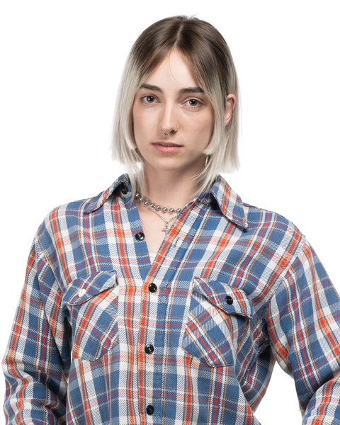 1960s Plaid Cotton Flannel