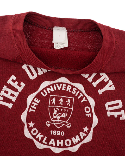 70’s University of Oklahoma Crewneck Sweatshirt - Large