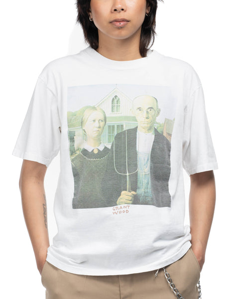 90's American Gothic Art Tee - Medium