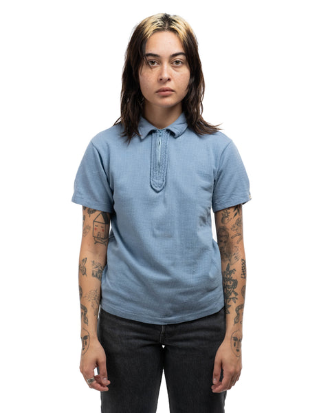 60's Zip Polo Shirt - XS
