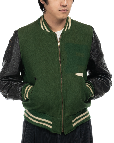 1950s Zippered Varsity Jacket