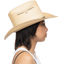 80's Straw Cowboy Hat - 7 3/8