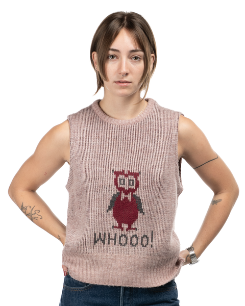 1970s Owl Sweater Vest
