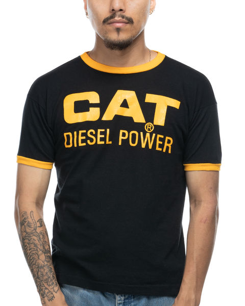 1970s CAT Diesel Champion Blue Bar Tee