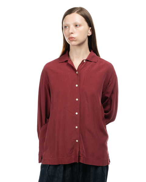 1990s Square Tag Gap Silk Shirt