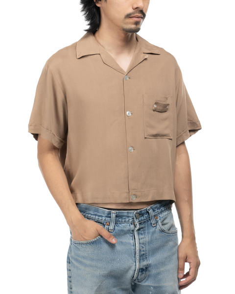 1960s Brent Rayon Loop-Collar Shirt