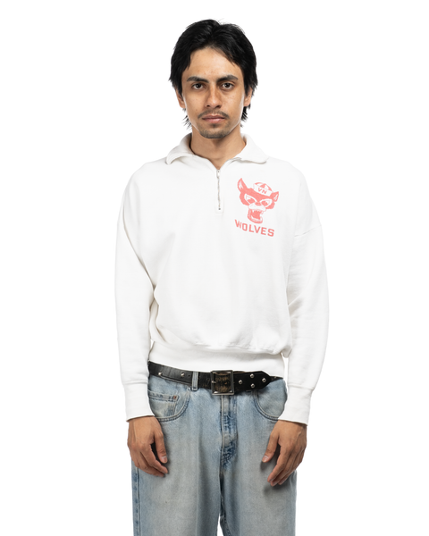 1950s Wolves Quarter-Zip Sweatshirt