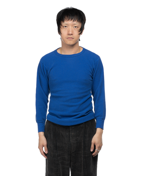 70's Cobalt Thermal Tee - Medium