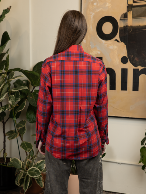 1970s Plaid Button-Up Shirt