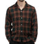 60's Plaid Loop Collar Shirt - Medium