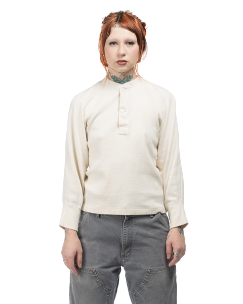 50's Military Henley Thermal - Small
