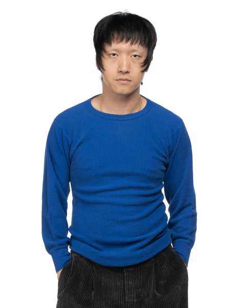 70's Cobalt Thermal Tee - Medium