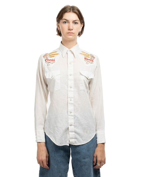 70's Coors Western Shirt - Medium