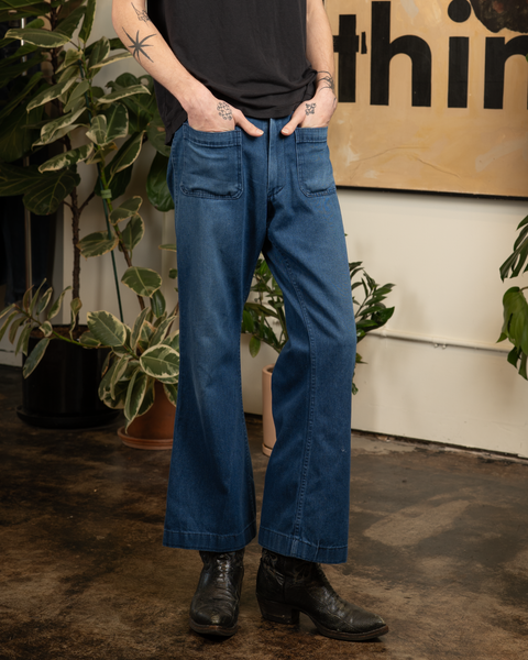 1970s Denim Sailor Dungarees