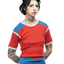 1960s Striped Wool Top