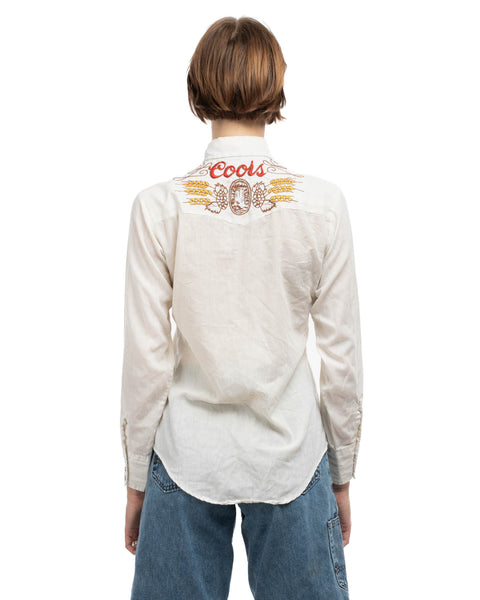 70's Coors Western Shirt - Medium