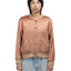 40's Quilted Satin Bomber - Small