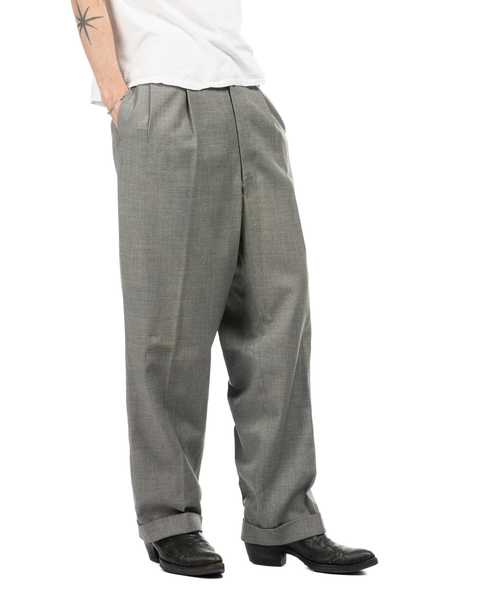 1960s Pleated Wool Trousers