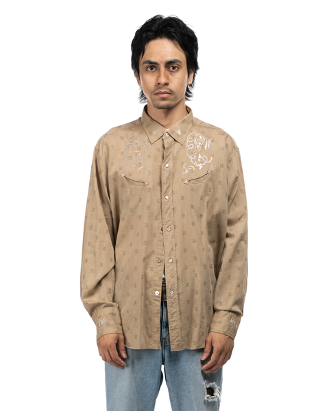 1970s Embellished H Bar C Western Shirt