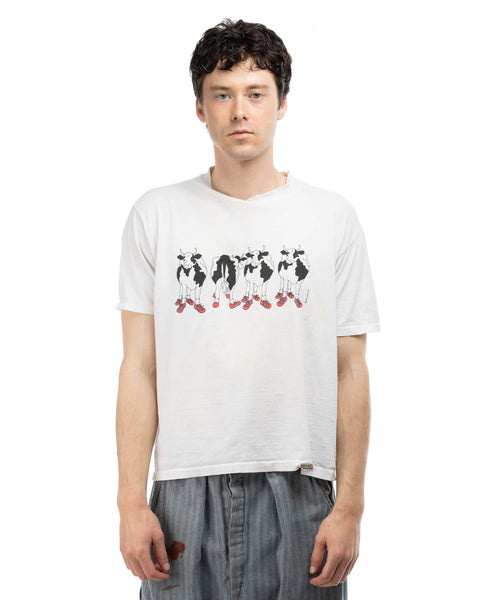 80's Boxy Cow Tee - Large