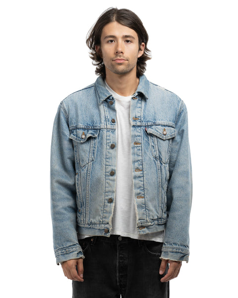 80's Blanket Lined Levi's Type 3 Trucker Jacket - Large
